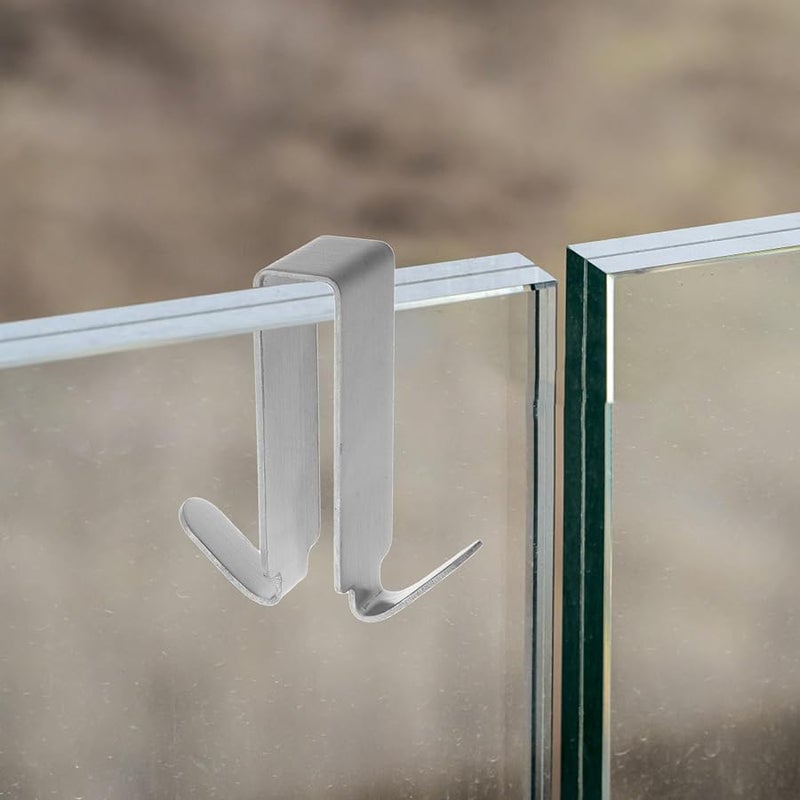 Stainless Steel Double Sided Adhesive Towel Hook No Drilling Door Hanger for Bathroom Kitchen - Image 5